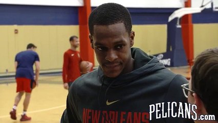 Pelicans Practice: Rajon Rondo 11-02-17