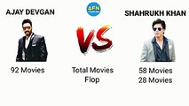 Ajay Devgan vs Shahrukh Khan Comparison , Biography, Filmography,