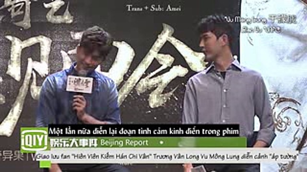 [Vietsub] Vu Mông Lung và Trương Vân Long diễn lại cảnh Yên Phùng áp tường Gia Á Hy (1)
