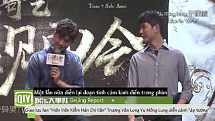 [Vietsub] Vu Mông Lung và Trương Vân Long diễn lại cảnh Yên Phùng áp tường Gia Á Hy (1)