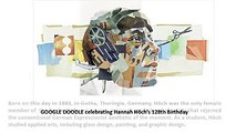 GOOGLE DOODLE celebrating Hannah Höch’s 128th Birthday