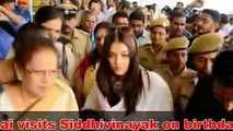 Aishwarya Rai visits Siddhivinayak on birthday with Aaradhya & mother Brindya Rai. See the Pictures