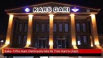 Bakü-Tiflis-Kars Demiryolu'nda İlk Tren Kars'a Ulaştı