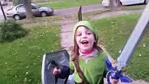 Jojo Slays Moblins in the Yard! Link Cosplay  Link Costume  Link Halloween  child legend of zelda (1)