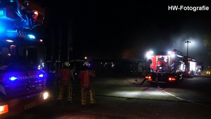 Brand in bedrijfspand aan de Hessenweg in Rogat