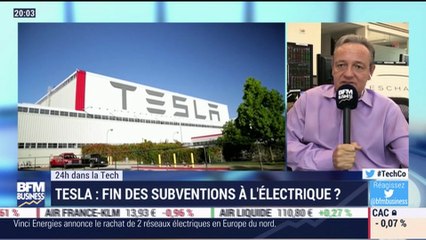 24h dans la Tech: Fin des subventions à l'électrique de Tesla ? - 02/11
