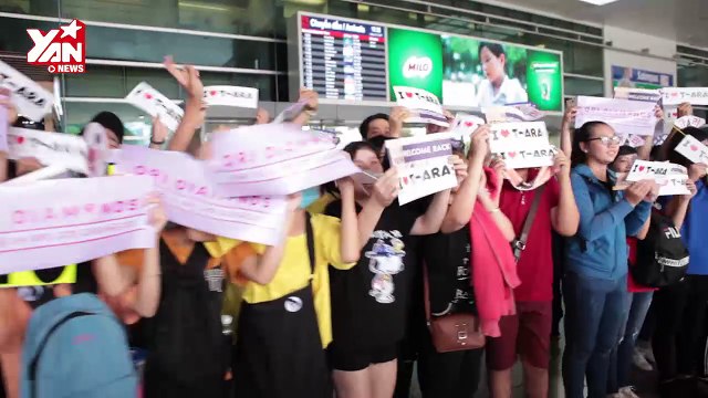 Cận cảnh nhan sắc xinh đẹp, đáng yêu hết cỡ của 4 cô gái T-ara tại sân bay