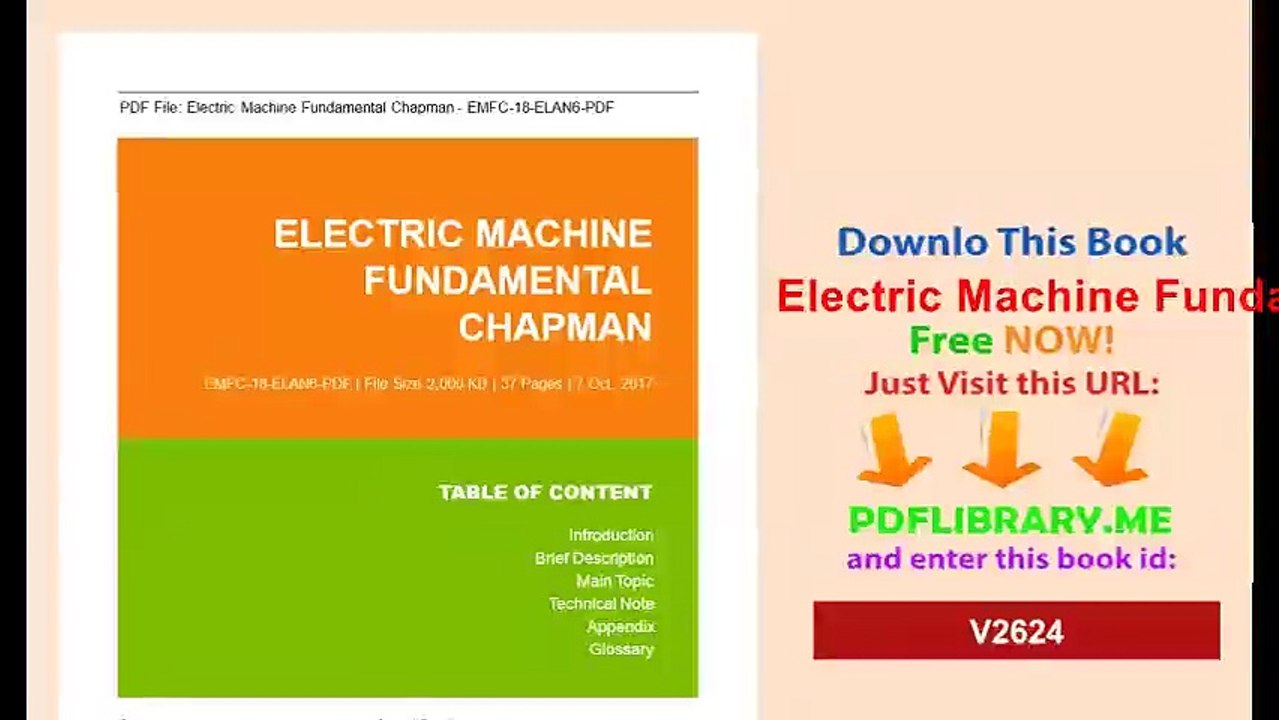 Electric Machine Fundamental Chapman