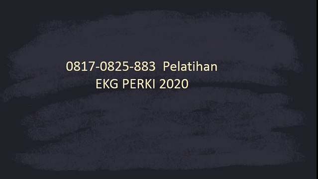 0817-0825-883 Pelatihan EKG PERKI 2020