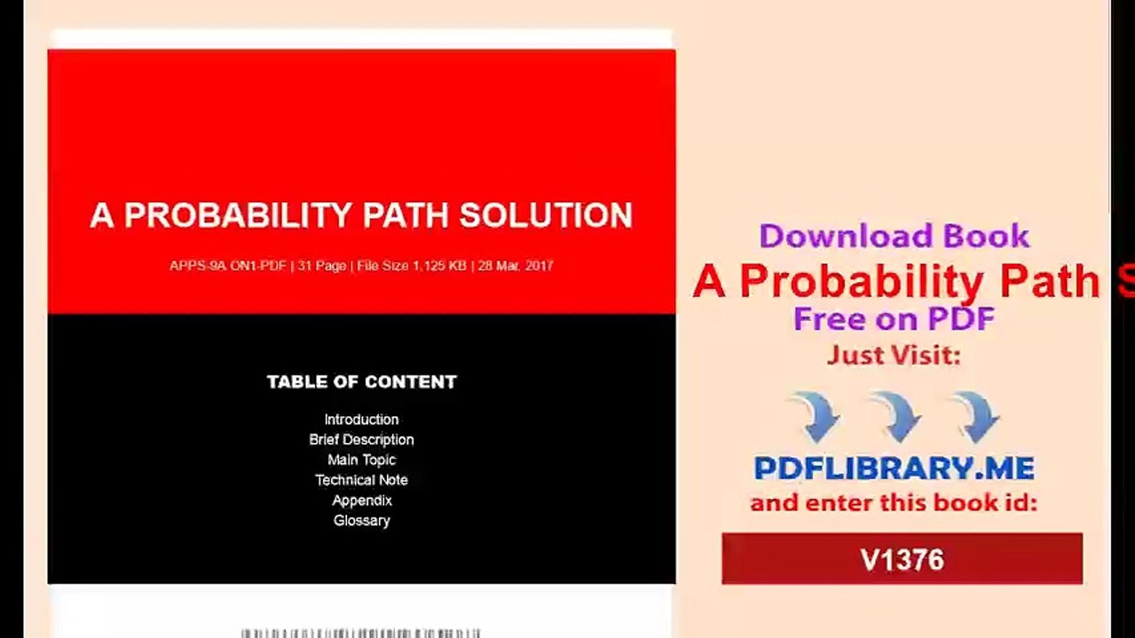 A Probability Path Solution