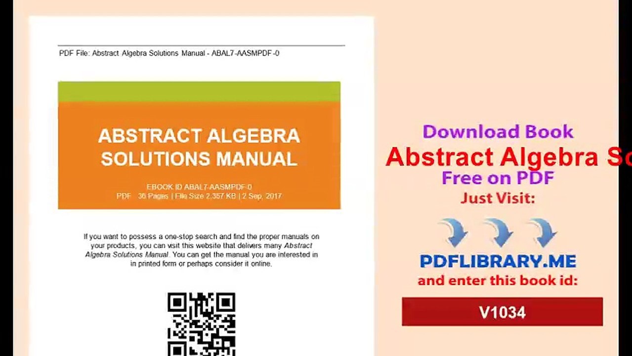 Abstract Algebra Solutions Manual