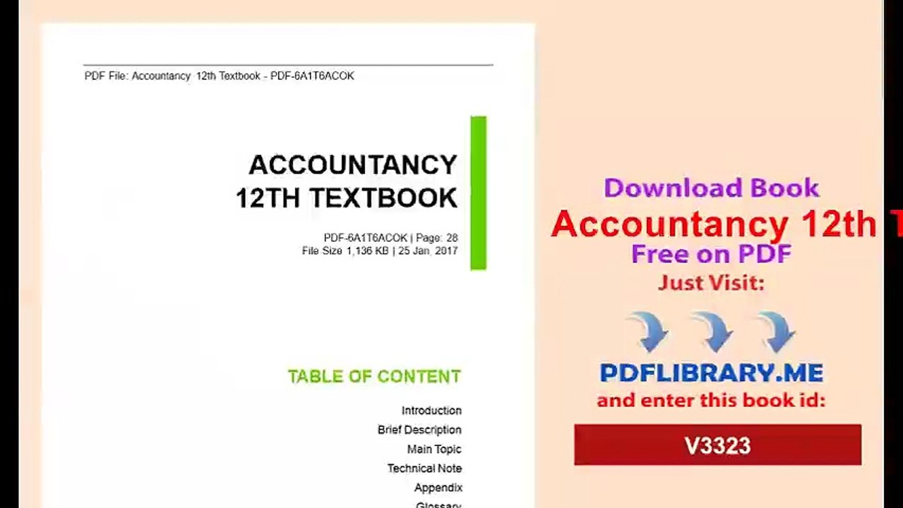 Accountancy 12th Textbook