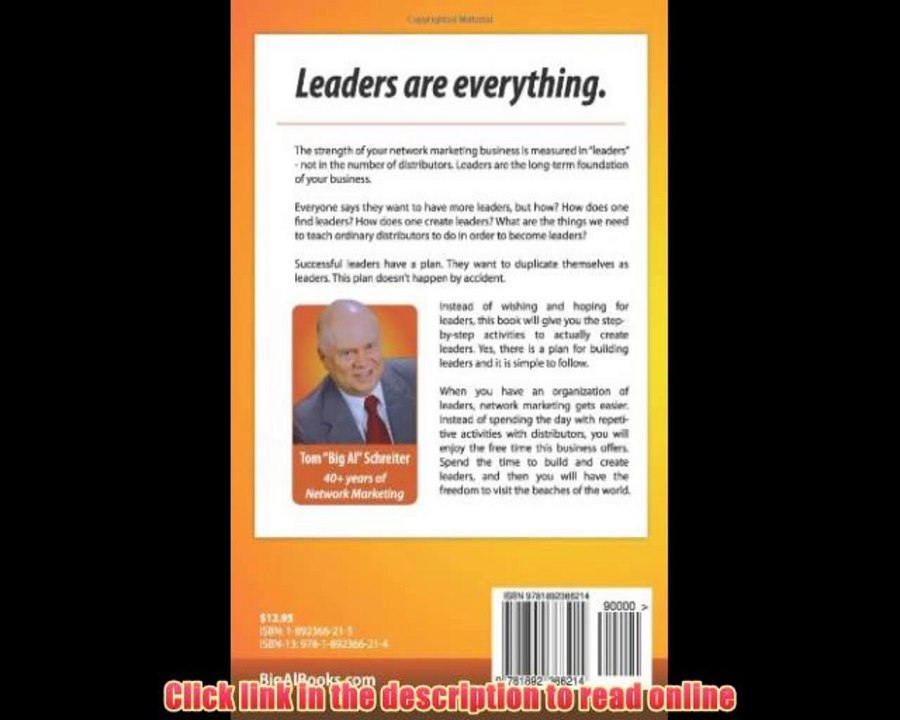 [PDF] How To Build Network Marketing Leaders Volume One: Step-by-Step Creation of MLM Professionals Online Book