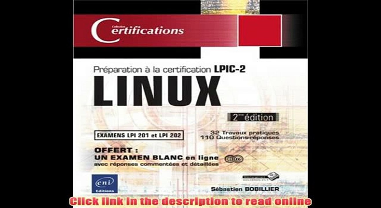 PDF Linux - Préparation à la certification LPIC-2 Book Online
