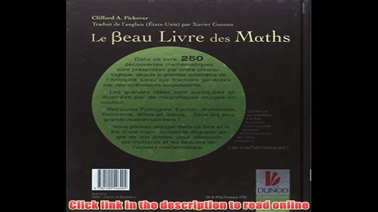 Download Le Beau Livre des Maths : De Pythagore à la 57e dimension ePub Online