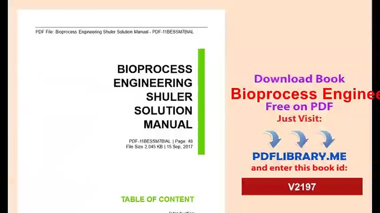 Bioprocess Engineering Shuler Solution Manual