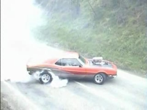 Supercharged camaro burnouts