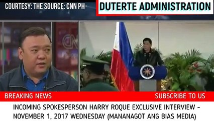 BREAKING NEWS - SPOKESPERSON HARRY ROQUE EXCLUSIVE INTERVIEW