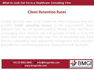 What to Look Out for in a Healthcare Consulting Firm