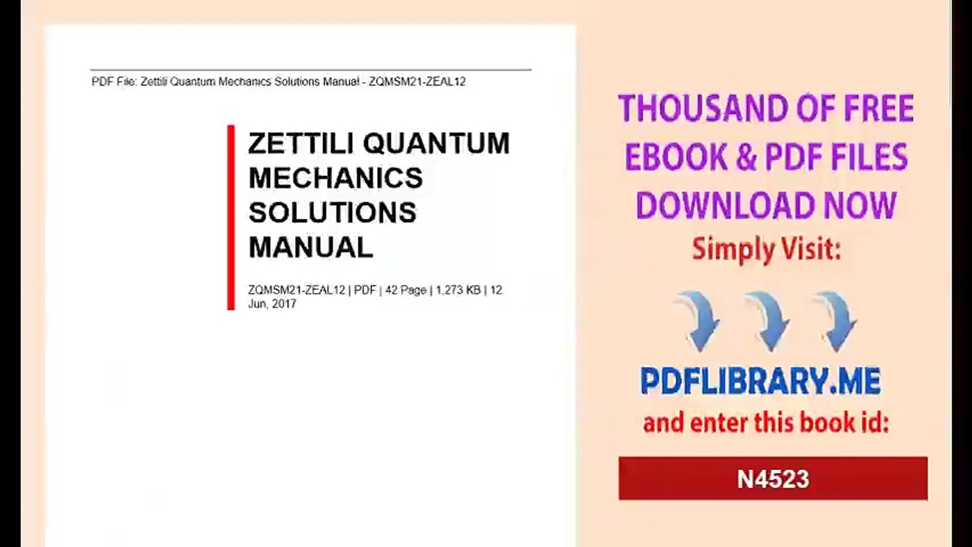 Zettili Quantum Mechanics Solutions Manual