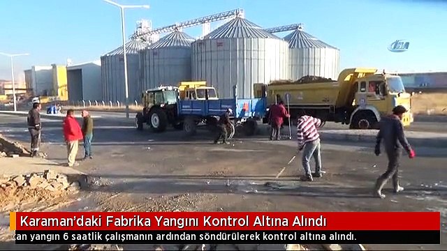 Karaman'daki Fabrika Yangını Kontrol Altına Alındı