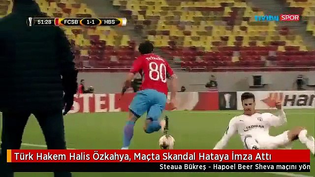 Türk Hakem Halis Özkahya, Maçta Skandal Hataya İmza Attı