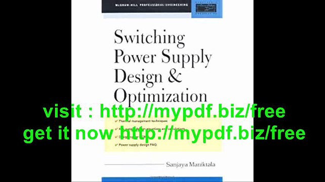 Switching Power Supply Design & Optimization