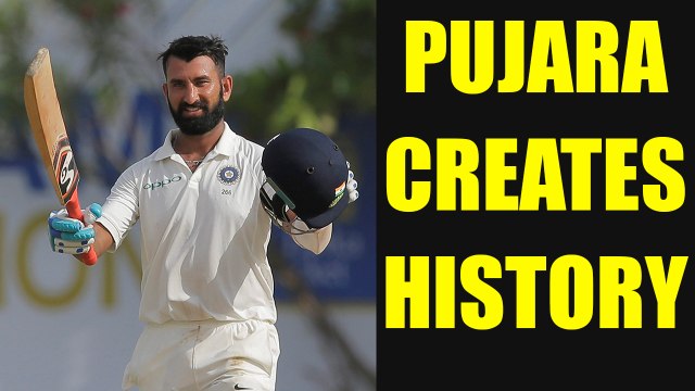 Cheteshwar Pujara creates history hist 12th double hundred | Oneindia News