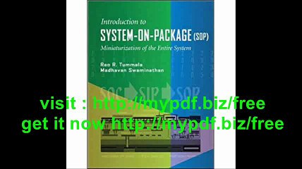 System on Package Miniaturization of the Entire System (Electronics)