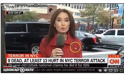 CNN Split Screens 2 Reporters Standing Right Next to Each Other