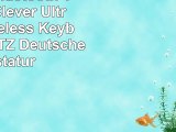 Faltbare Bluetooth Tastatur iClever Ultra Slim Wireless Keyboard QWERTZ Deutsches