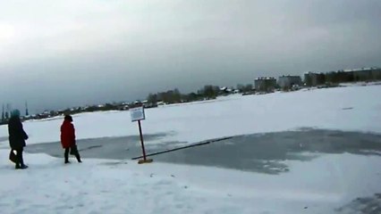 Woman Falls Through Ice And Is Rescued