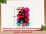 Weihnachten Licht Galvanik Ball Weihnachtsbaum Farbe Ball Ornamente 38 Barrel Ball eine