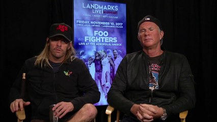 IR Interview: Taylor Hawkins & Chad Smith For "Landmarks Live - Foo Fighters: Live At The Acropolis" [PBS]
