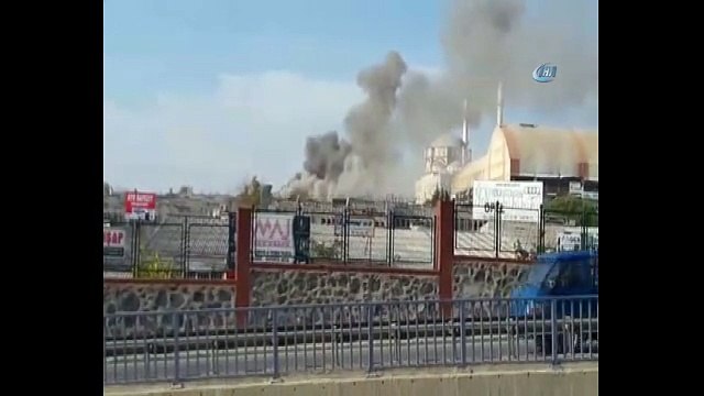 İkitelli'de sanayi sitesinde korkutan yangın!