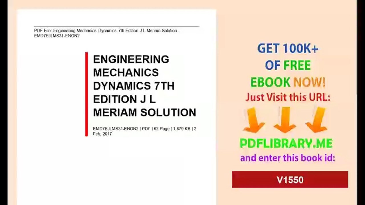 Engineering Mechanics Dynamics_7th Edition_JL Meriam Solution