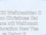 CDELEC Weihnachten Cartoon Christmas Ball Szene mit Weihnachtsdekoration New Years Dekor