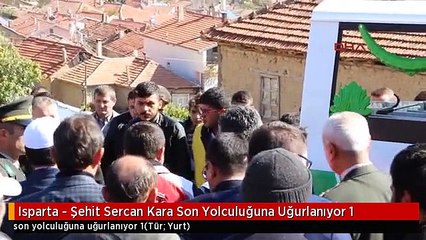 Isparta - Şehit Sercan Kara Son Yolculuğuna Uğurlanıyor 1