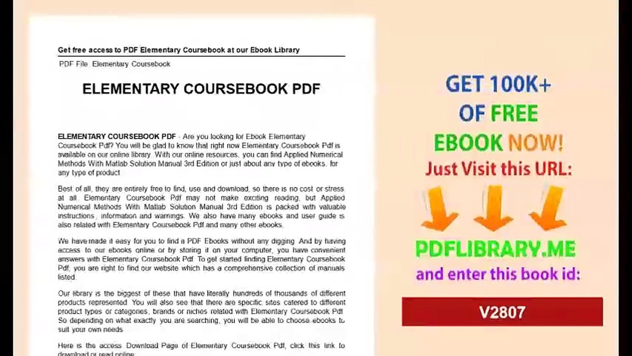 Elementary Coursebook