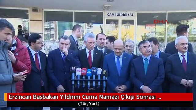 Erzincan Başbakan Yıldırım Cuma Namazı Çıkışı Sonrası Açıklamalarda Bulunudu+++