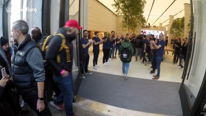 CLEAN VERSION: Marco Pierre White Jr first in line for new iPhone - but it doesn't work!