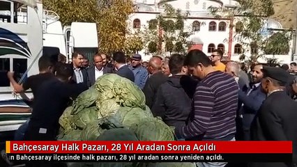 Bahçesaray Halk Pazarı, 28 Yıl Aradan Sonra Açıldı