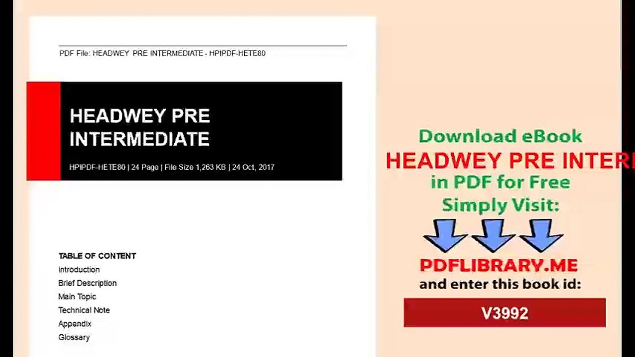 HEADWEY PRE INTERMEDIATE 1