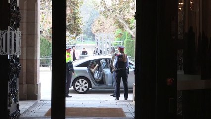 Forcadell, emocionada en su vuelta al Parlament