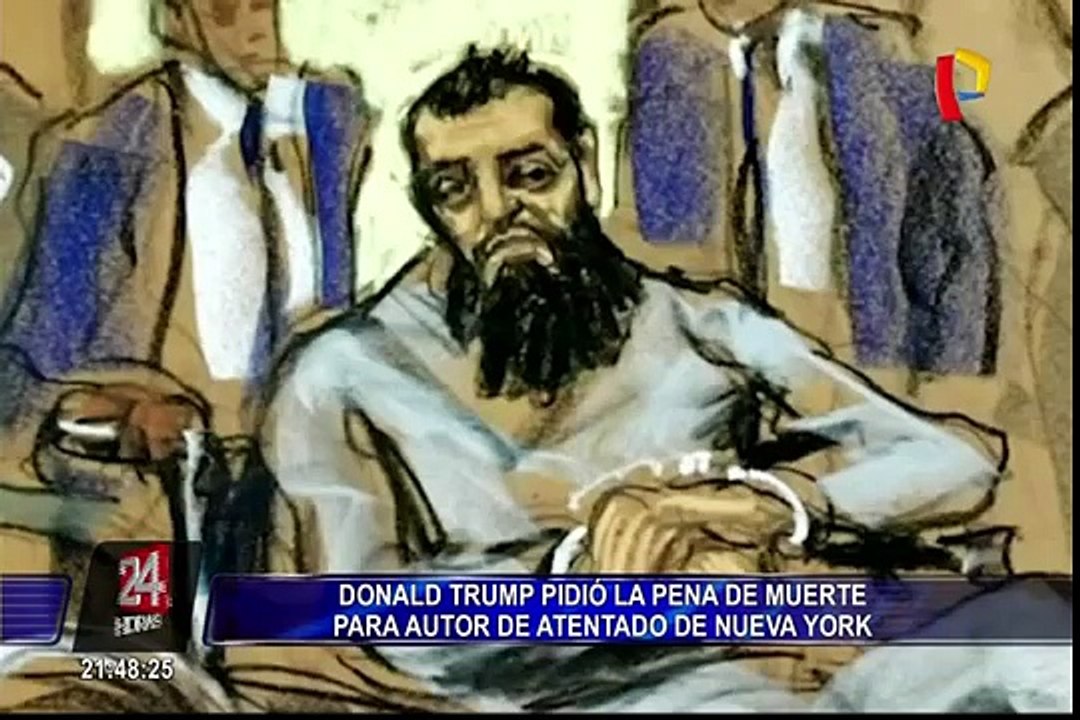 Donald Trump pide pena de muerte para autor de atentado en Nueva York