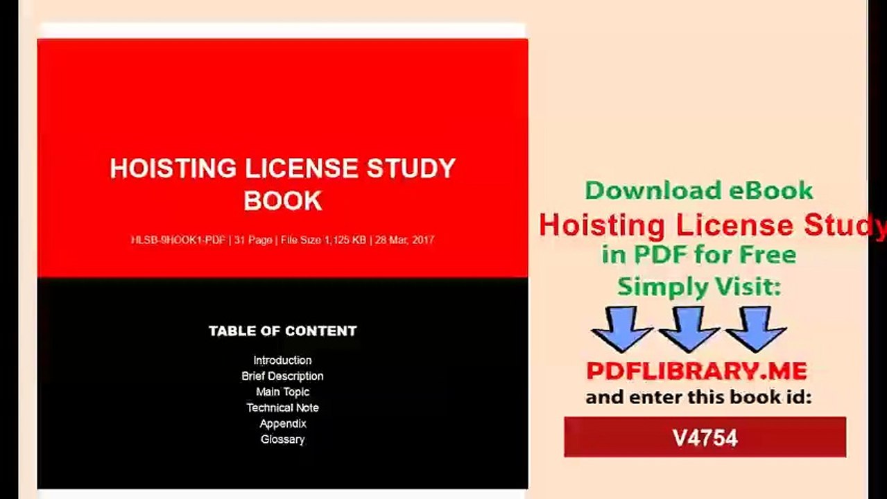 Hoisting License Study Book