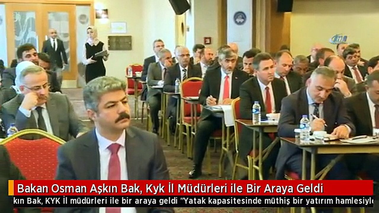Bakan Osman Aşkın Bak, Kyk İl Müdürleri ile Bir Araya Geldi