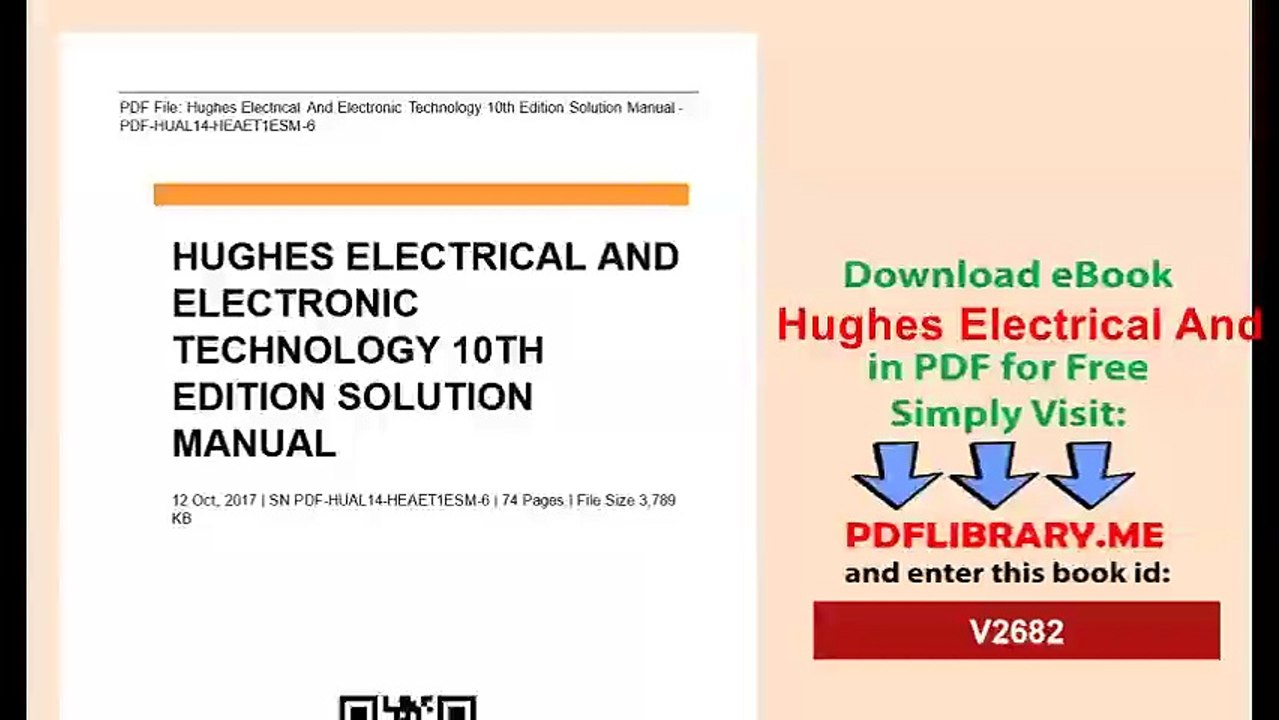 Hughes Electrical And Electronic Technology 10th Edition Solution Manual