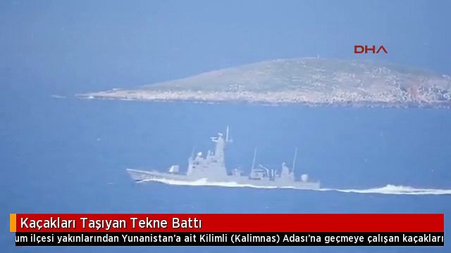 Kaçakları Taşıyan Tekne Battı