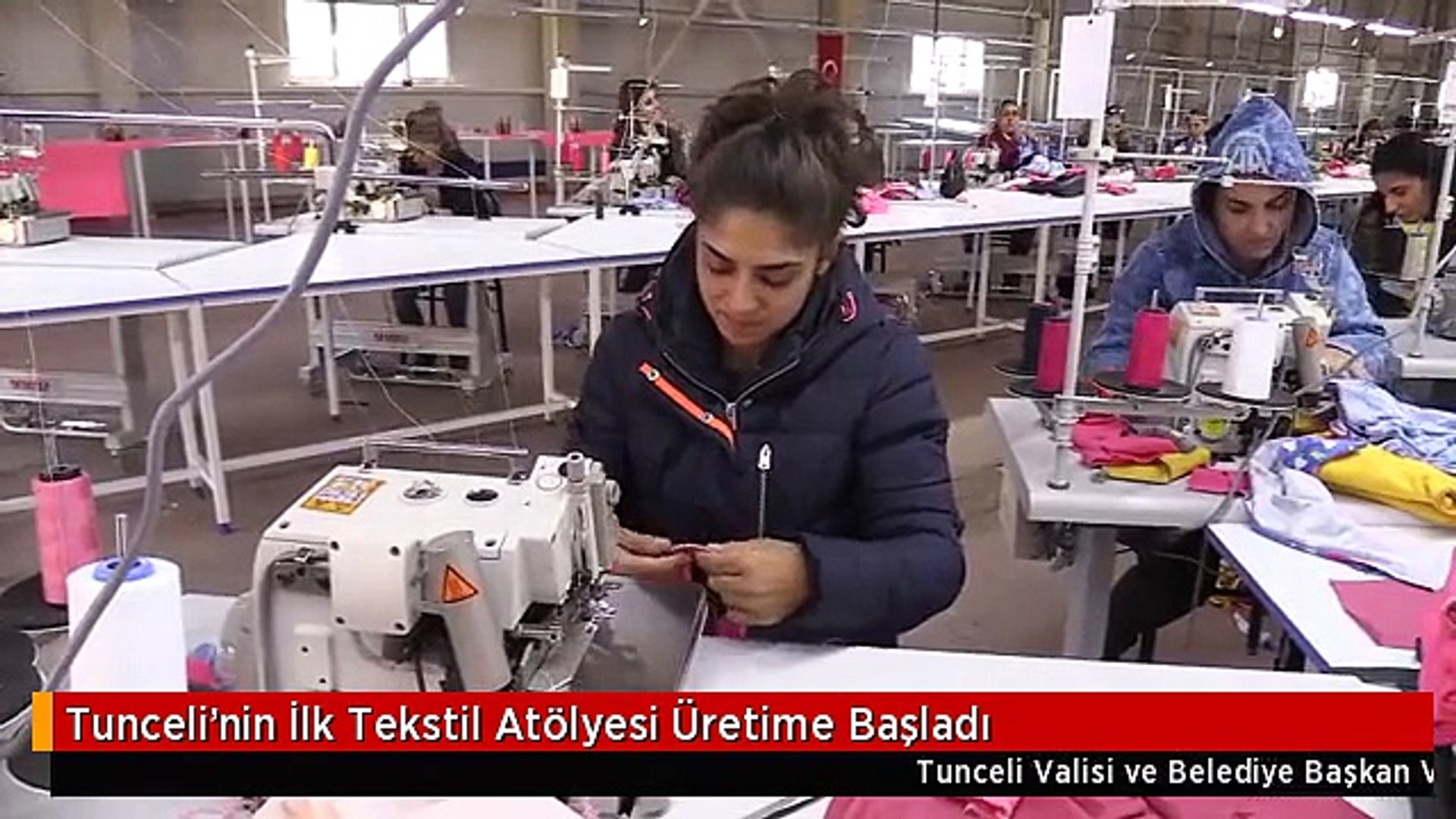 Tunceli'nin İlk Tekstil Atölyesi Üretime Başladı - Dailymotion Video